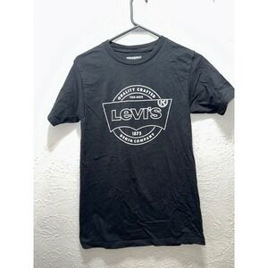 Levi's Men's Black Crew Neck Graphic T Shirt Size S